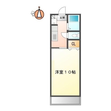 南昭和町 マンション 1K 103の間取り図