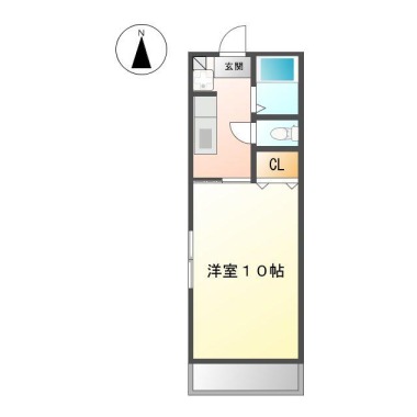 南昭和町 マンション 1K 205の間取り図