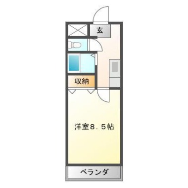 ハウスパンプキン 101の間取り図