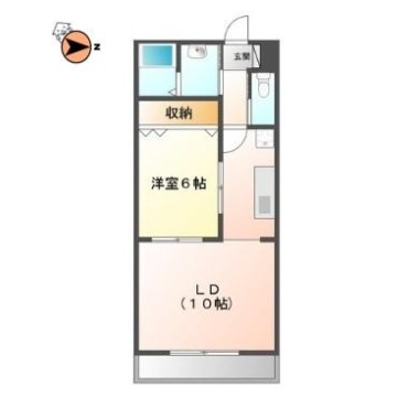 グランドハイツ矢三 203の間取り図