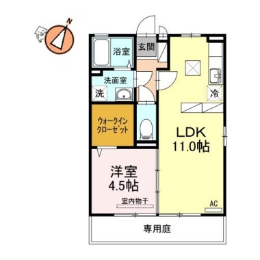 ラフィーネ 101の間取り図