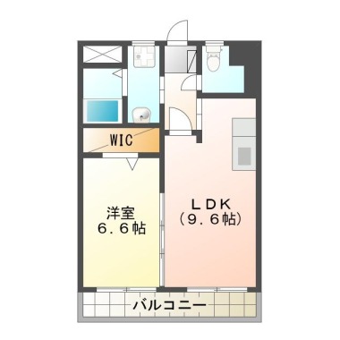 中吉野町 マンション 1LDK 101の間取り図