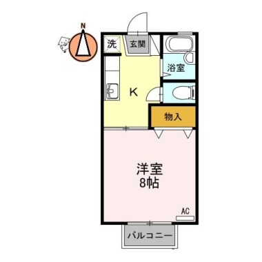 シャトルプリミエール 102の間取り図