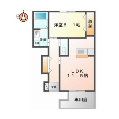 CADEL南昭和 102の間取り図