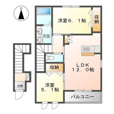 CADEL南昭和 207の間取り図