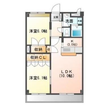 グレースヴィラ中吉野 403の間取り図