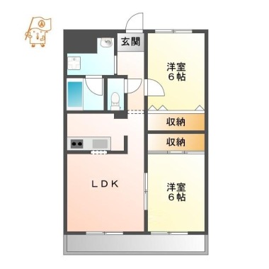 スターハイツ(北矢三) 103の間取り図