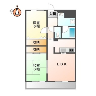 スターハイツ(北矢三) 302の間取り図