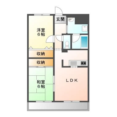 スターハイツ(北矢三) 403の間取り図