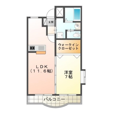 ベルリーフII 105の間取り図