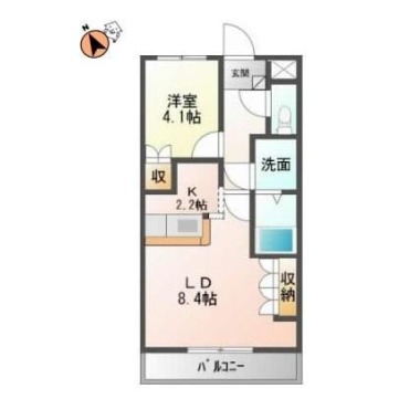 Comforce 橋本 102の間取り図