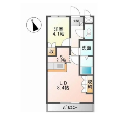 Comforce 橋本 103の間取り図