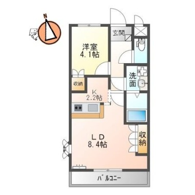 Comforce 橋本 207の間取り図