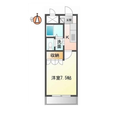 エトワール大開 102の間取り図