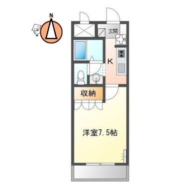 エトワール大開 103の間取り図