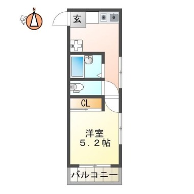 メゾン城南 301の間取り図