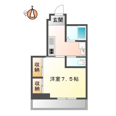 メゾン城南 302の間取り図