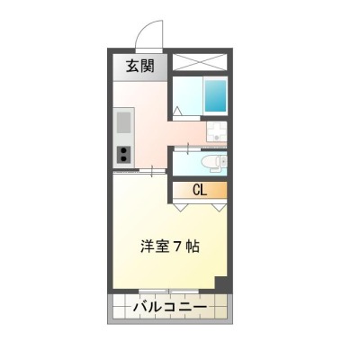 メゾン城南 305の間取り図