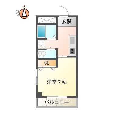 メゾン城南 306の間取り図