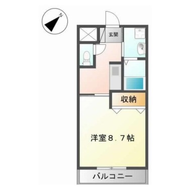 ネストかちどき橋 101の間取り図