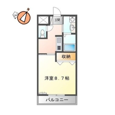 ネストかちどき橋 103の間取り図