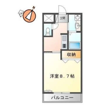 ネストかちどき橋 106の間取り図