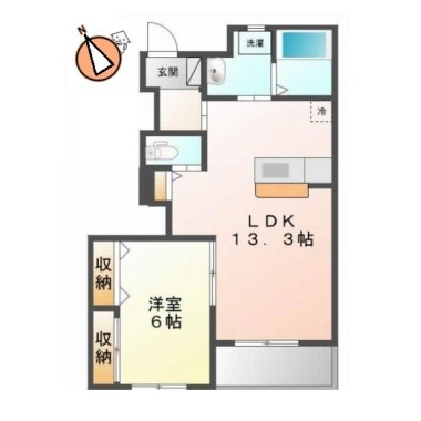シャルム 101の間取り図