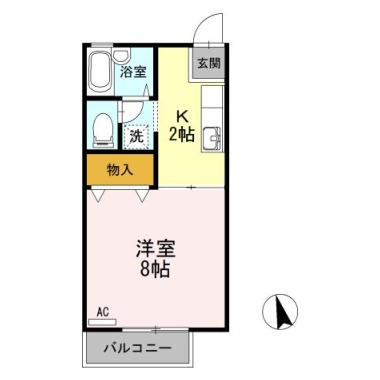 セザール昭和 102の間取り図