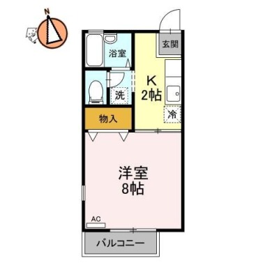 セザール昭和 205の間取り図