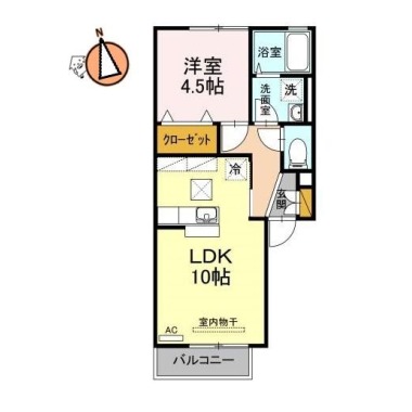 ハピネス杜 103の間取り図