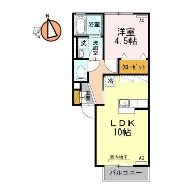 ハピネス杜 202の間取り図