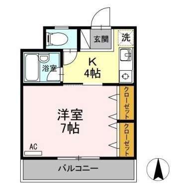 ルミナスコート 102の間取り図