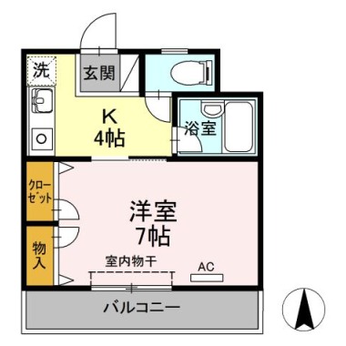 ルミナスコート 103の間取り図