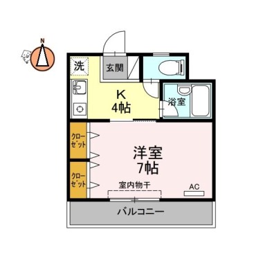 ルミナスコート 105の間取り図