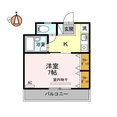 ルミナスコート 106の間取り図