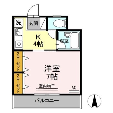 ルミナスコート 203の間取り図