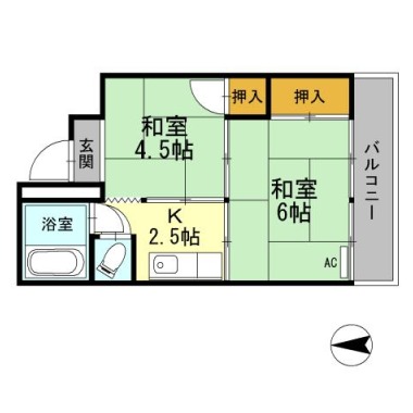 かがやきビル 301の間取り図