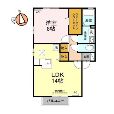 パークサイド佐古 101の間取り図