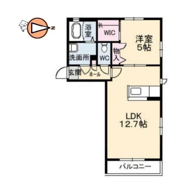 クラヴィエM 2 102の間取り図