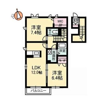プロヌーブ沖洲I番館 201の間取り図