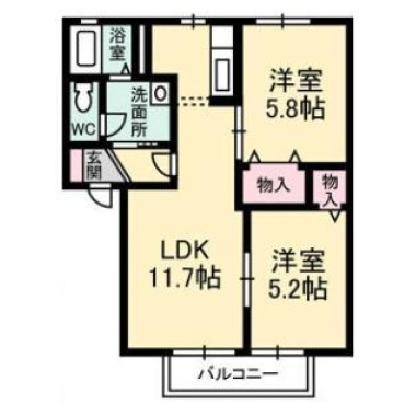 ディアス昭和I 201の間取り図