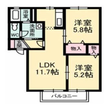 ディアス昭和II 123の間取り図