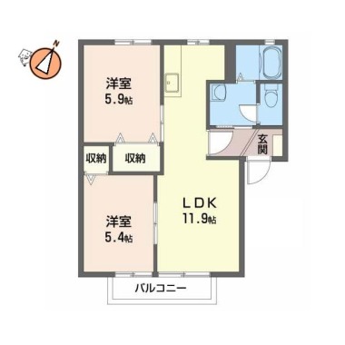 ディアス昭和II 222の間取り図