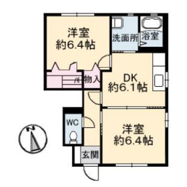 シャーメゾンマルシェ F棟 113の間取り図