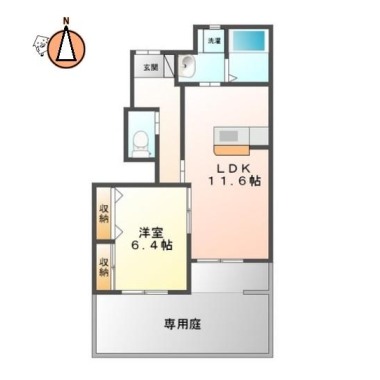 マルハII番館 102の間取り図