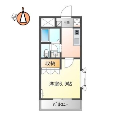 メゾン・アイリス 201の間取り図