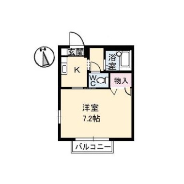 ジュネス新浜 201の間取り図