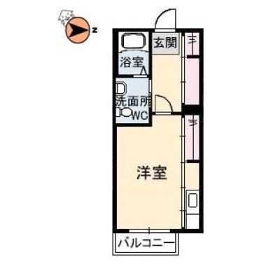 シャーメゾンM 101の間取り図