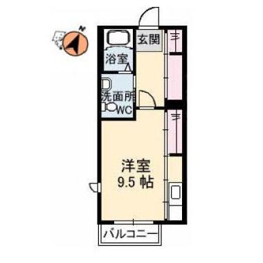シャーメゾンM 106の間取り図