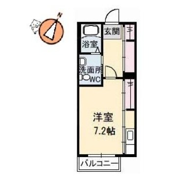 シャーメゾンM 203の間取り図